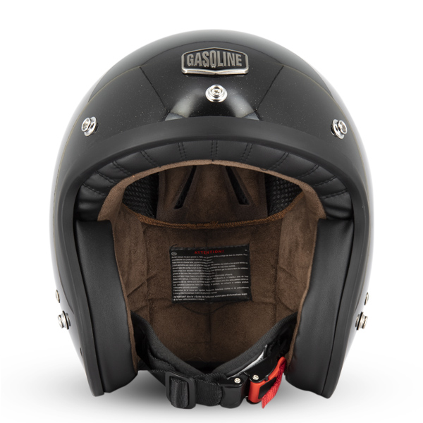 Jet-Helm Cafe Racer S250 Glitzerndes Schwarz - Größe XXL - Bild 2 von 3