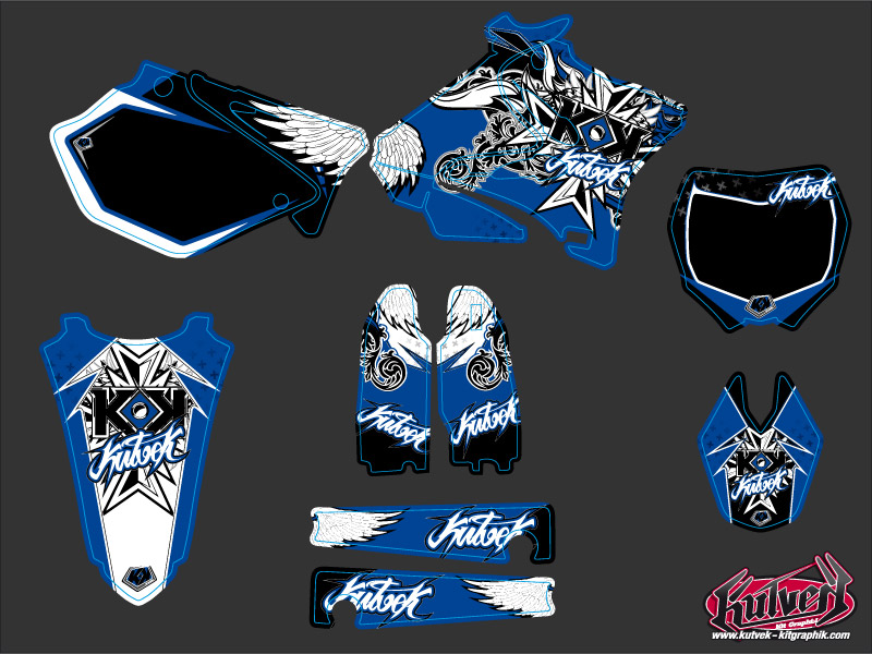 Kit adesivi per moto cross Demon Yamaha 125 YZ - Foto 2 di 2