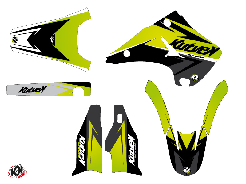 Kit adesivi per motocross Stage Kawasaki 125 KX verde. - Foto 2 di 2