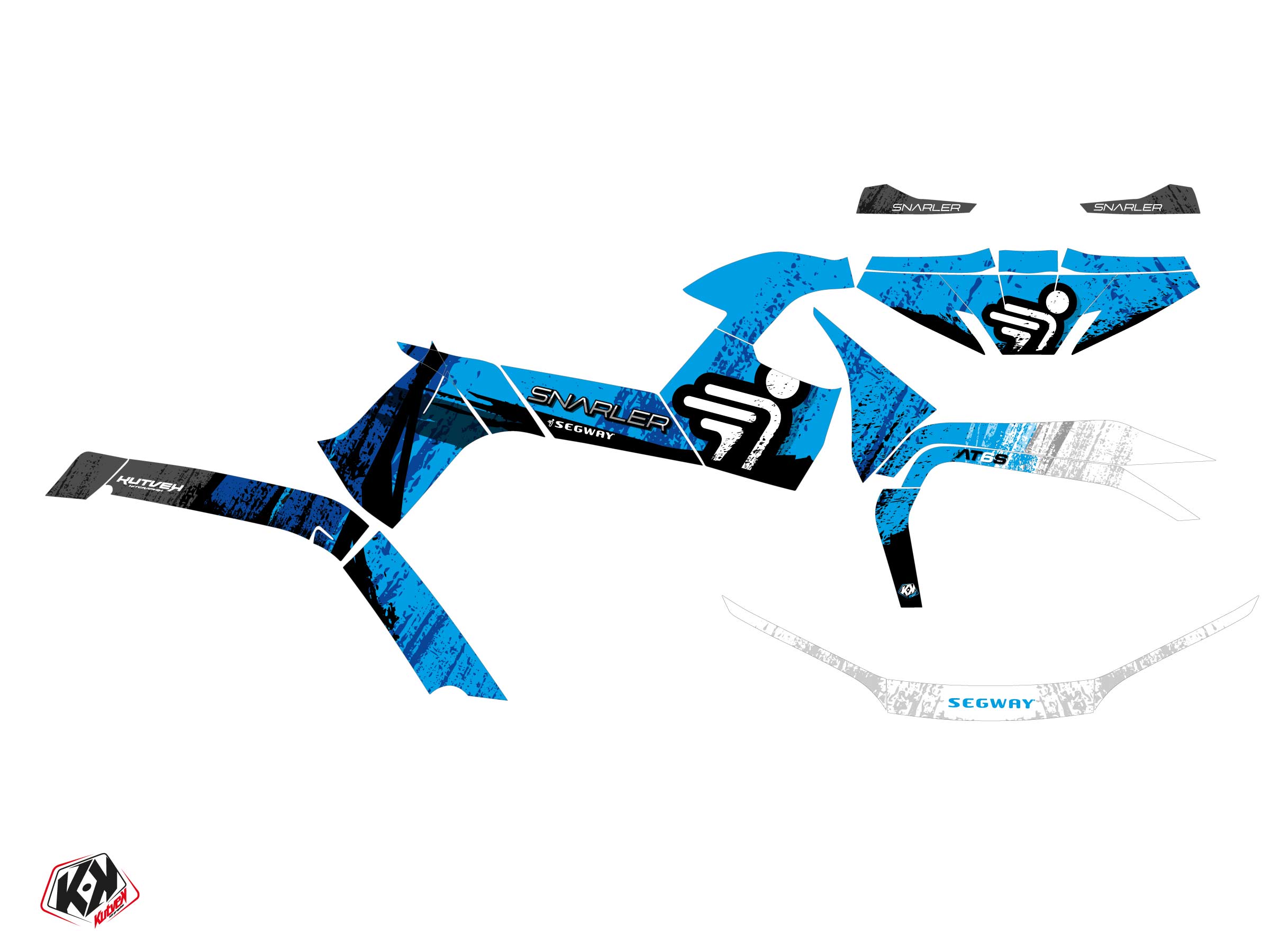 Kit adesivi Quad Boggy Segway Snarler AT6-S Blu (2021-2023) - Foto 2 di 2