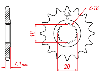 ホンダ　N -バン用マルチボード Suzuki Lightweight TT Sprocket - 520 - 14 Tooth - Similar to